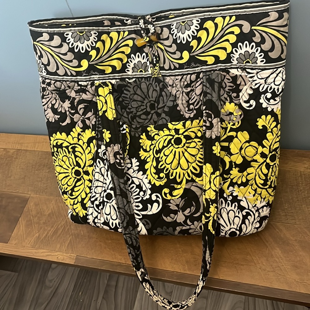 Vera Bradley Black and White A-Line Shoulder Bag